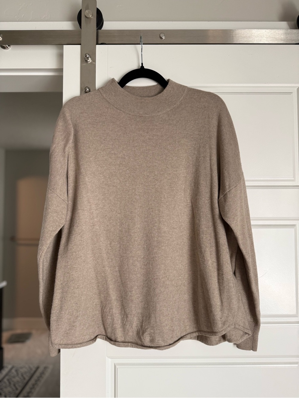 Madewell Women's Sweater in Taupe Beige